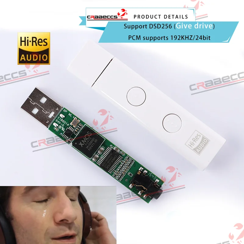 

Free shipping! highly recommended! Original CYBERDRIVE portable USB sound card DSD audio fever decoding Hi-Res xmos architecture