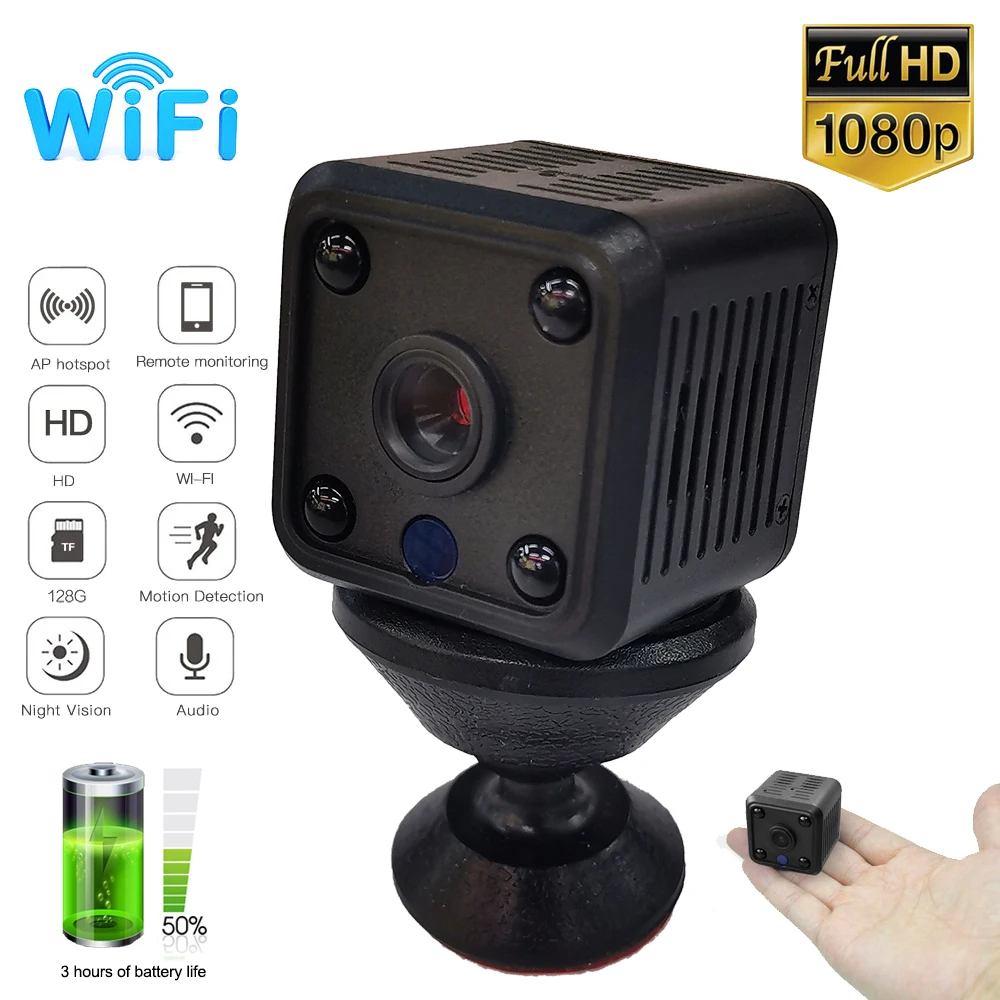 Мини камера видеонаблюдения 1080P HD Wi Fi 1080p|Камеры видеонаблюдения| |