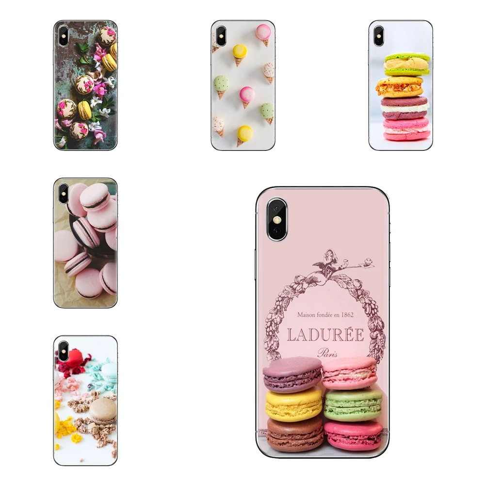 For LG G3 G4 Mini G5 G6 G7 Q6 Q7 Q8 Q9 V10 V20 V30 X Power 2 3 K10 K4 K8 2017 dessert ice cream laduree Macarons Soft Case Cover |