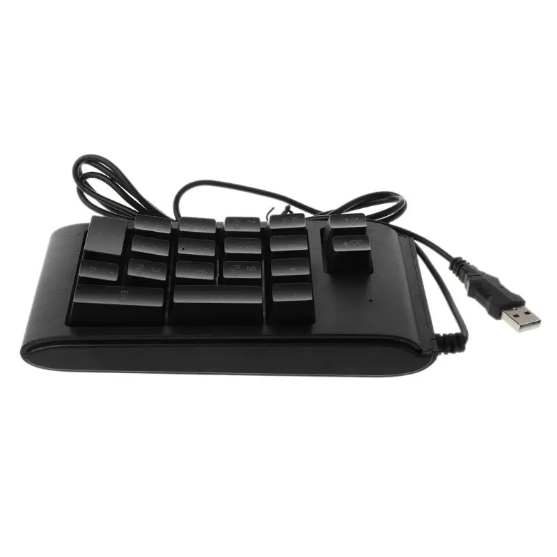 Three Colors RGB Backlit USB Wired Keyboard Waterproof Number Pad Numeric Keypad Mini Numpad Multi-functional Digital Keys