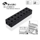 Водяной клеммный блок Bykski B-L2-8BM-X GPU для компьютерной видеокарты, блок водяного охлаждения, мостовой модуль, адаптер, разъемы пом