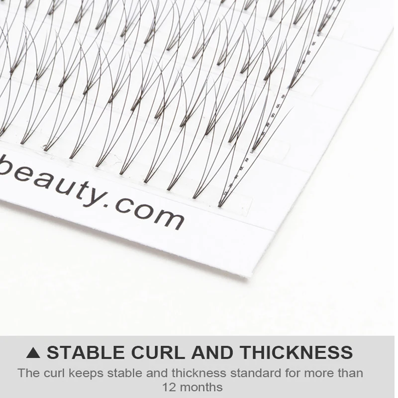 Русские объемные ресницы с коротким стержнем 3D-6D готовые вееры норковые веки