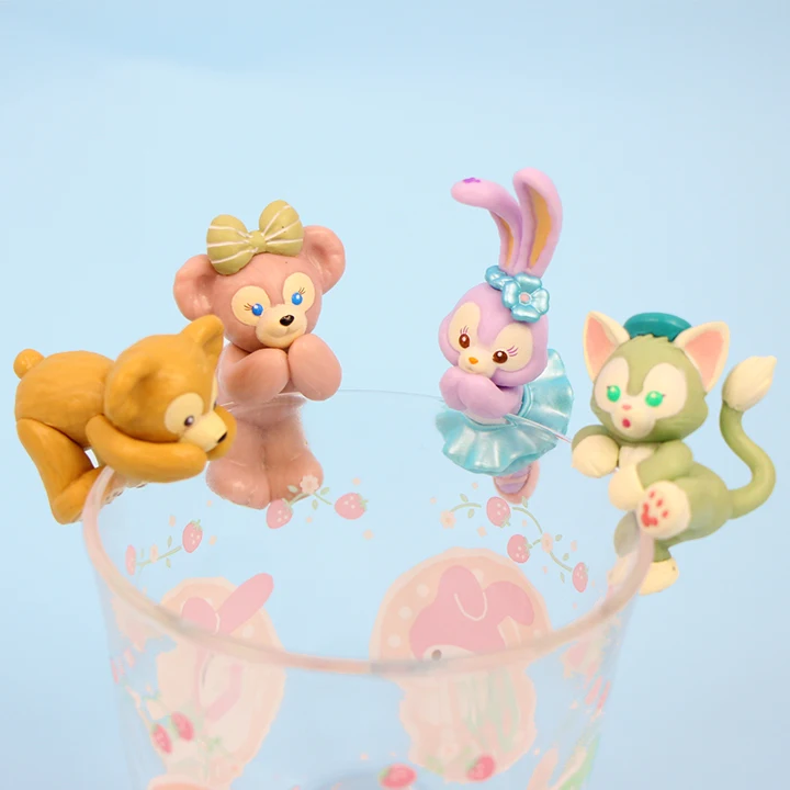 Мультяшные милые медведи Duffy и shelliemay stelllalou Gelatoni кошка фигурка коллекция гаражный Комплект Кулон аксессуары для игрушечной куклы