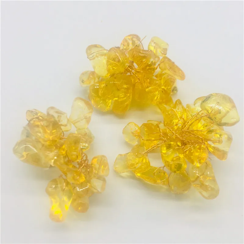100 г натуральный желтый кристалл дерево fortune материал аксессуары камень|Камни| |