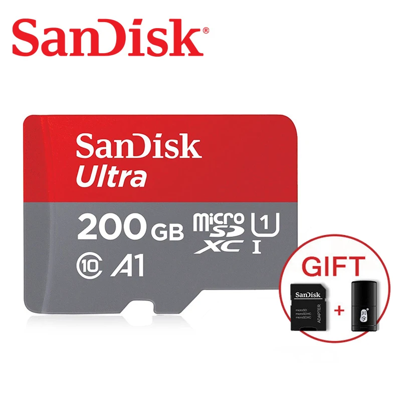SanDisk 32G Micro SD карта 32 Гб 64 Гб класс 10 128 г/64 г SDXC 400 г/256 ГБ SDHC TF карта памяти Поддержка официальной проверки