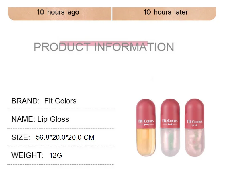 

3 Colors Lipstick Balm Clear Women Moisturizing Capsule Cosmetics Tint Makeup Jelly Crystal Gloss Beauty Red Lip Tint New 2021