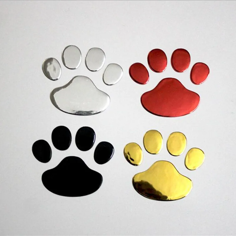 Крутая наклейка на автомобиль дизайн Paw3D принт с животными отпечаток ноги для
