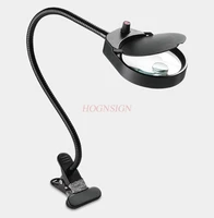 magnifying equipment desktop magnifying glass with lamp led10 times high power hd repair table lamp mobile phone