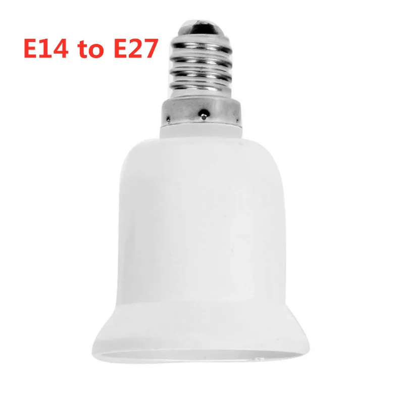 

Converter E14 To E27 Adapter Fireproof Plastic Conversion Socket Light Bulb Adapter Lamp Holder Converters Lighting Accessories