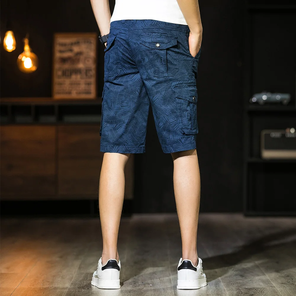 

VROKINO 2020 summer floral shorts Men's fashion high quality Hawaiian printed shorts loose Brand clothing