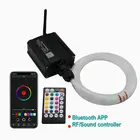 16W Light Engine Smartphone APP Control RGBW Автомобильный потолочный Звездный источник светильник + 4 м 335 шт. смешанного размера пластиковое оптоволокно