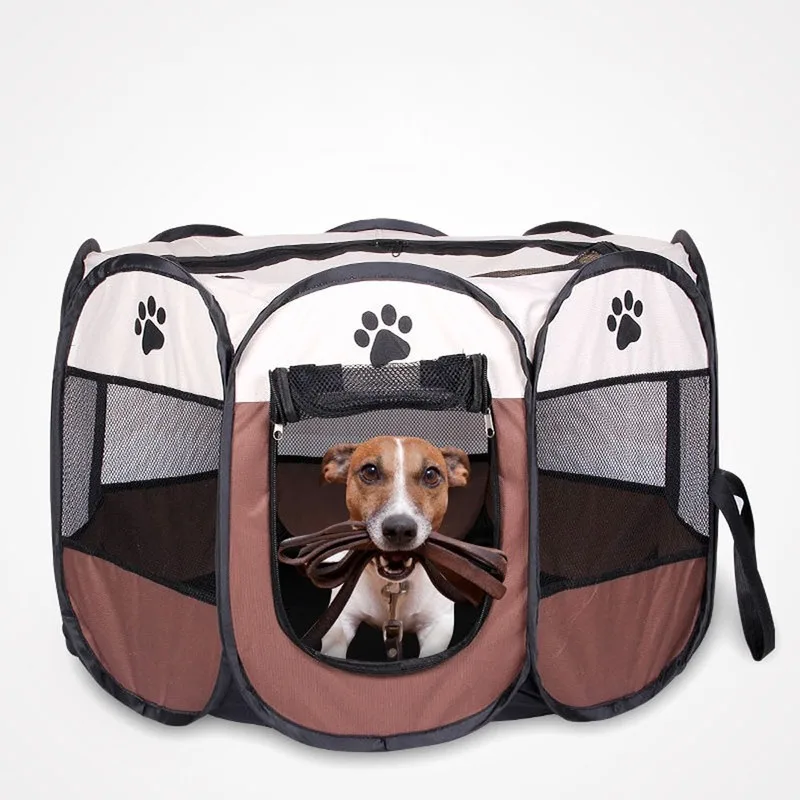 

Summer Detachable Pet Bed Portable Pet Tent Folding Dog House Cage Dog Cat Tent Fence Puppy Nest Pet Delivery Room for Outdoor