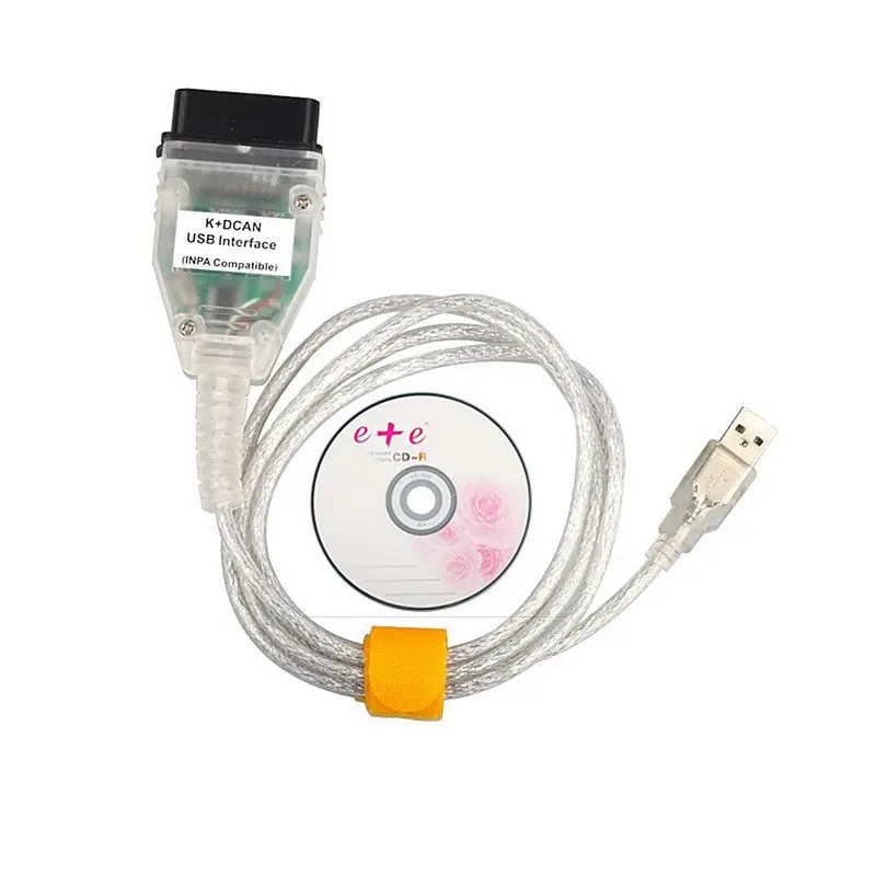 Полный чип лучшего качества для BMW INPA K DCAN + CAN FTDI USB диагностический интерфейс