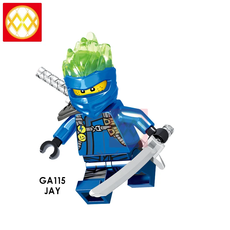 Ниндзя Wu Jay Zane и Kai Lloyd Nya Cole Pyro Snake Swordsman ледяной император шар Акита Арчер воин строительные блоки игрушка для детей - Цвет: Лиловый