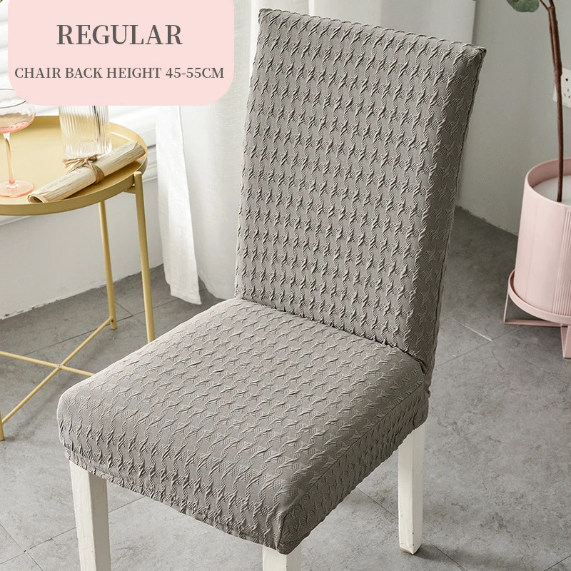 

1/2/4pcs Stretch Dining Chair Cover Jacquard Spandex Elastic Chair Slipcover for Kitchen Chair Seat Protector Case Hotel Banquet