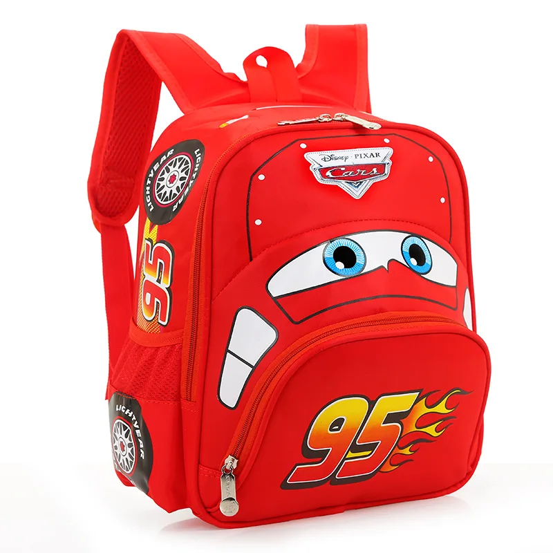 Diseny Cartoon boys car kids backpack  bag kindergarten kids safety backpack primary school students 3-6 years old