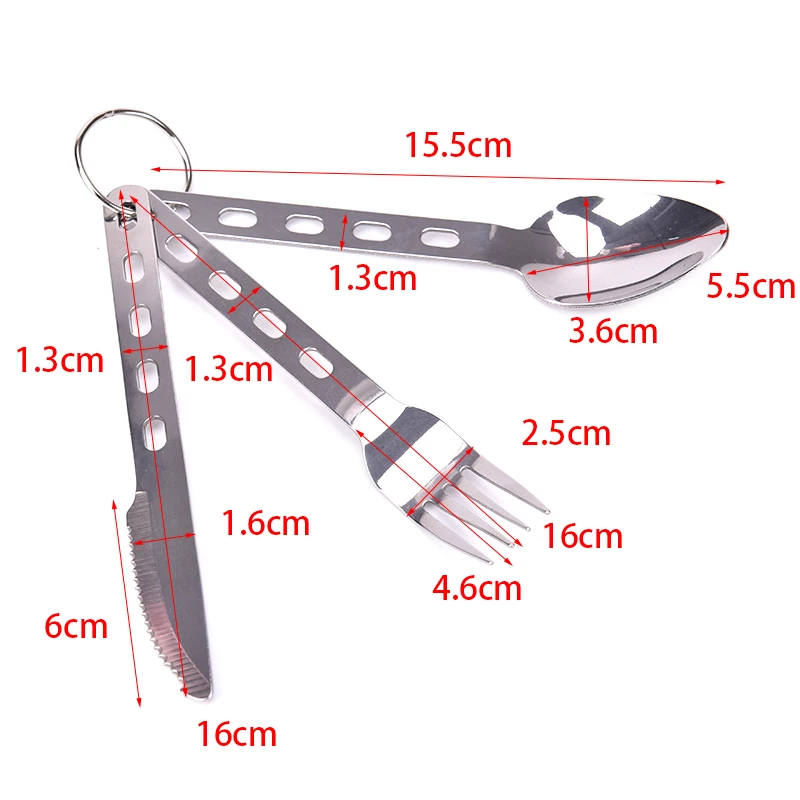 Нержавеющая сталь ложка Вилка Набор ножей 84 г походная посуда Сверхлегкая