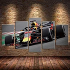 Картины на холсте без рамы Mclaren F1, гоночный автомобиль Raceway, 5 шт.