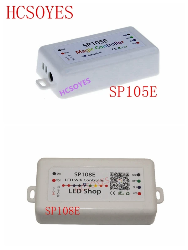 DC5-24V SP105E SP108E волшебный контроллер Bluetooth 2048 пикселей для WS2811 2812 2801 6803 IC Светодиодная лента Поддержка IOS/Android APP