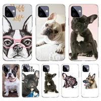 french bulldog dog case for iphone 11 12 pro max 13 7 8 plus xr xs x 12 mini 6 6s se 2020 se2 cover shell funda coque