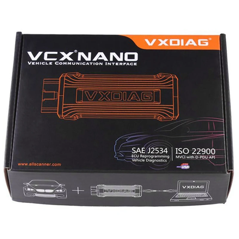 

VXDIAG VCX NANO For-VW Diagnostic Tool Support UDS Protocol with Multi-Languages OBD2 Code Scanner Tool