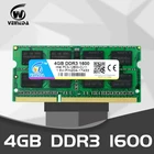 Оперативная память DDR3 для ноутбука, 4 ГБ, 8 ГБ, 1600NHz, 1,5 в, PC3-12800 So-dimm, совместимая с ddr3 1333, PC3-10600, ddr 3 204pin