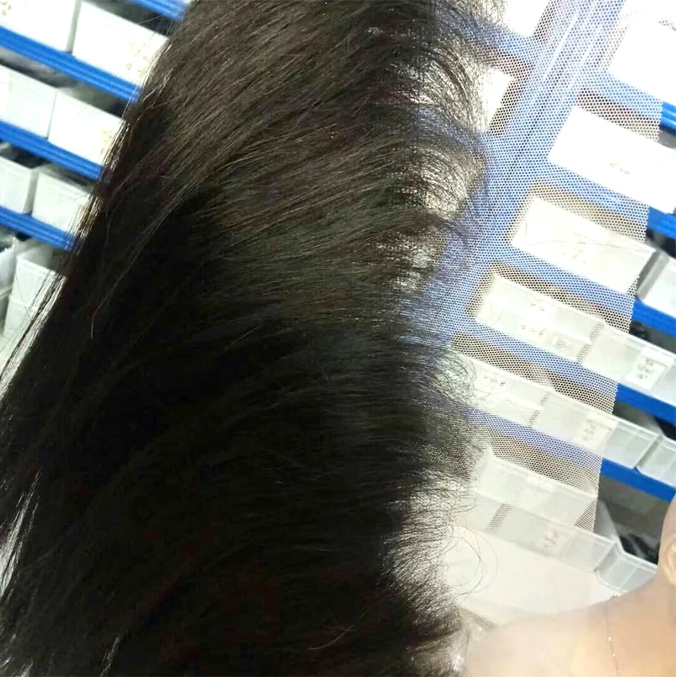 Кудрявые Макс прямой прозрачный уха до Кружева Фронтальная застежка с волосами