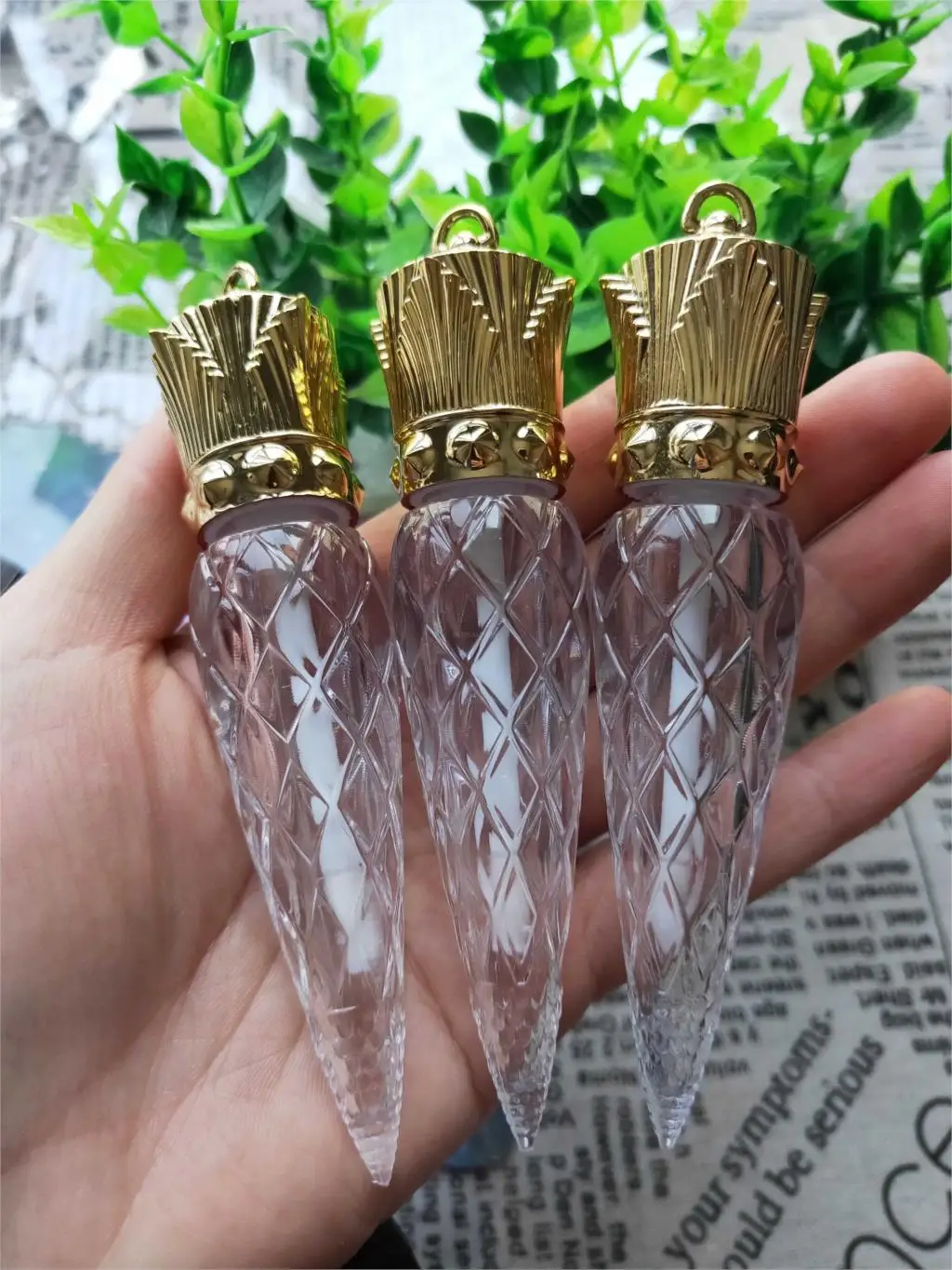 100 шт. пустой прозрачный блеск для губ в форме моркови | Красота и здоровье