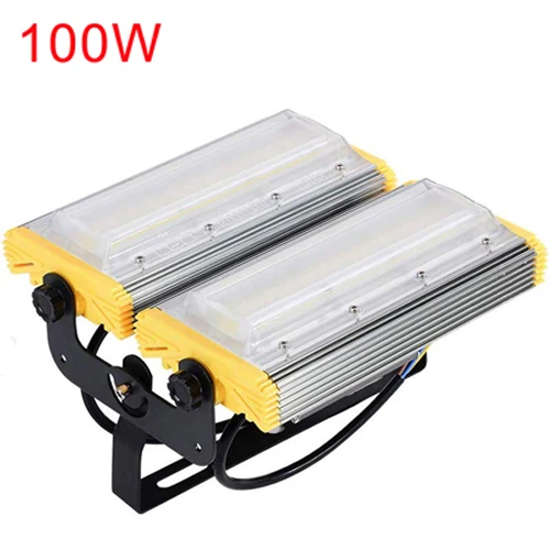 100W 50W 100W 150W Светодиодный прожектор светильник на открытом воздухе удара светодиодный прожектор Светильник проектор лампа с отражателем Водонепроницаемый Точечный светильник конструкция светильник Инж - Испускаемый цвет: 100W