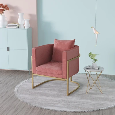 Диван одноместный диван современный модный дизайн ногтей магазин одежды кованый