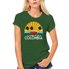 100% футболка 2018 модная мужская футболка 100% Колумбия сувенирная Футболка-Колумбия Подарочная футболка