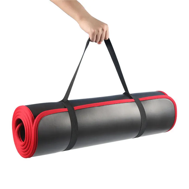 

New 10mm Thickened Non-slip 183cmX61cm Yoga Mat Fitness Gym Mats Sports Cushion Gymnastic Pilates Pads With Yoga Bag & Strap