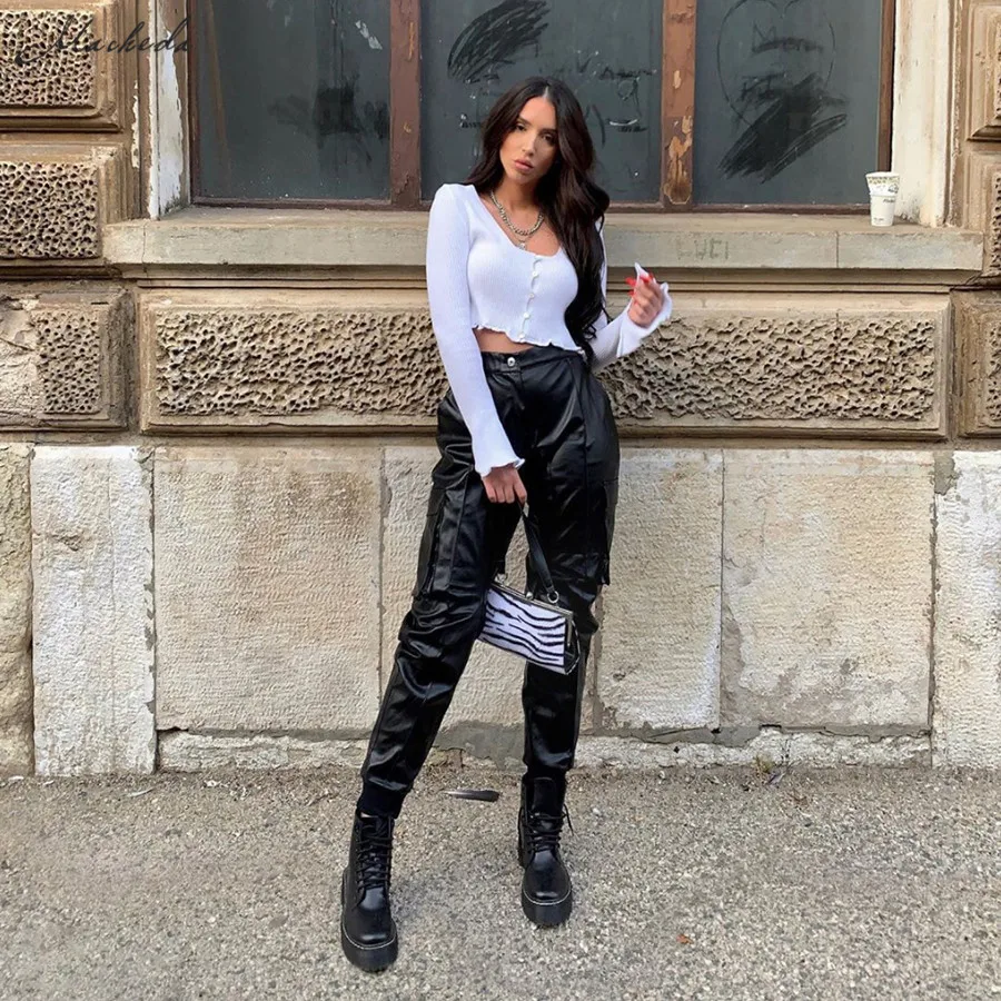 Женский офисный Топ macheda белый тонкий базовый ребристый укороченный топ с