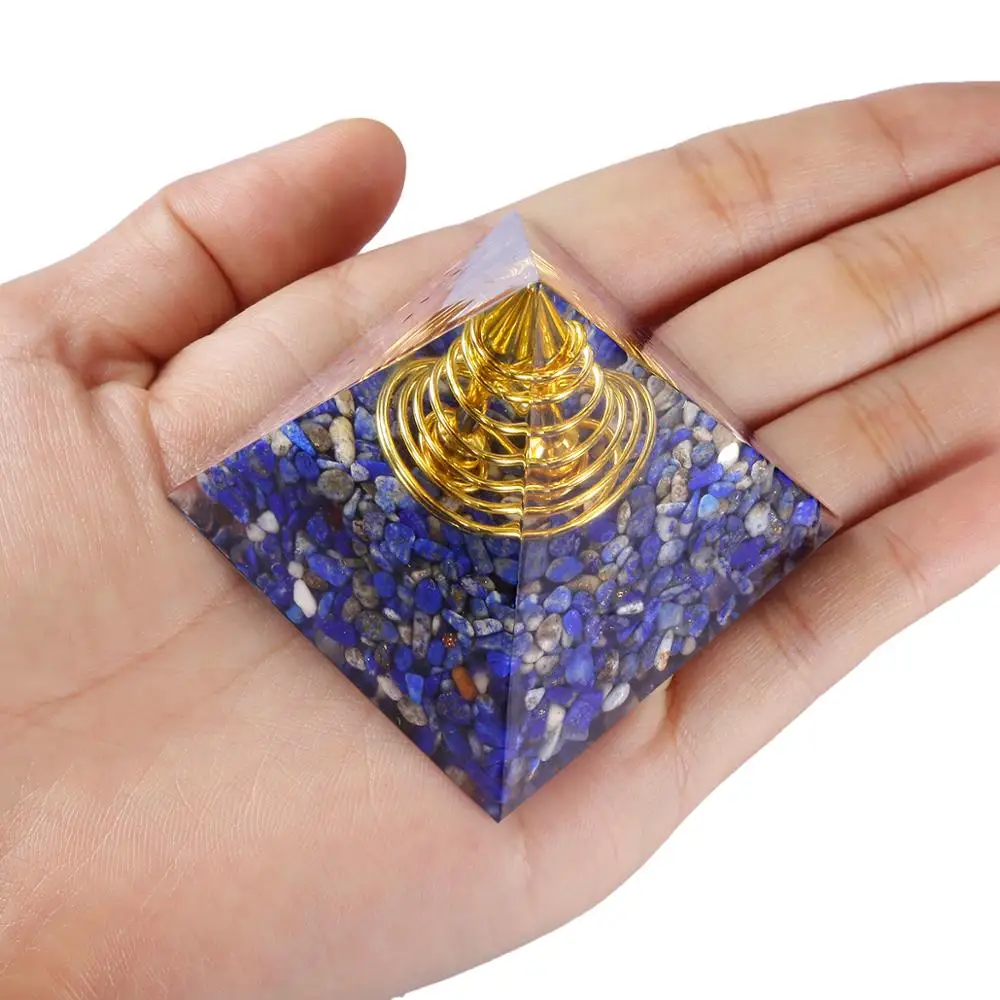 Кристаллическая Пирамида TUMBEELLUWA Orgone генератор энергии рейки гравий камень
