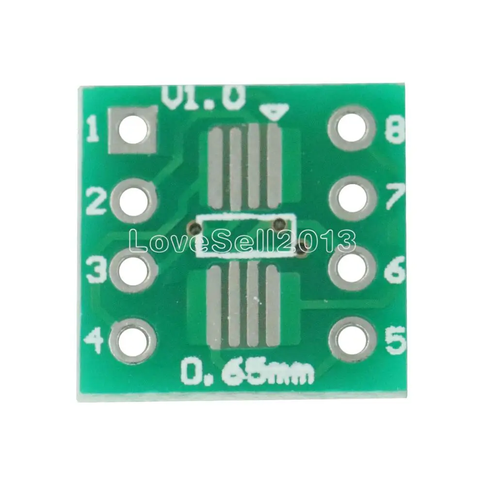 10 шт. Новое поступление плата адаптера SOP8 SO8 SOIC8 SMD К DIP8 печатная конвертер
