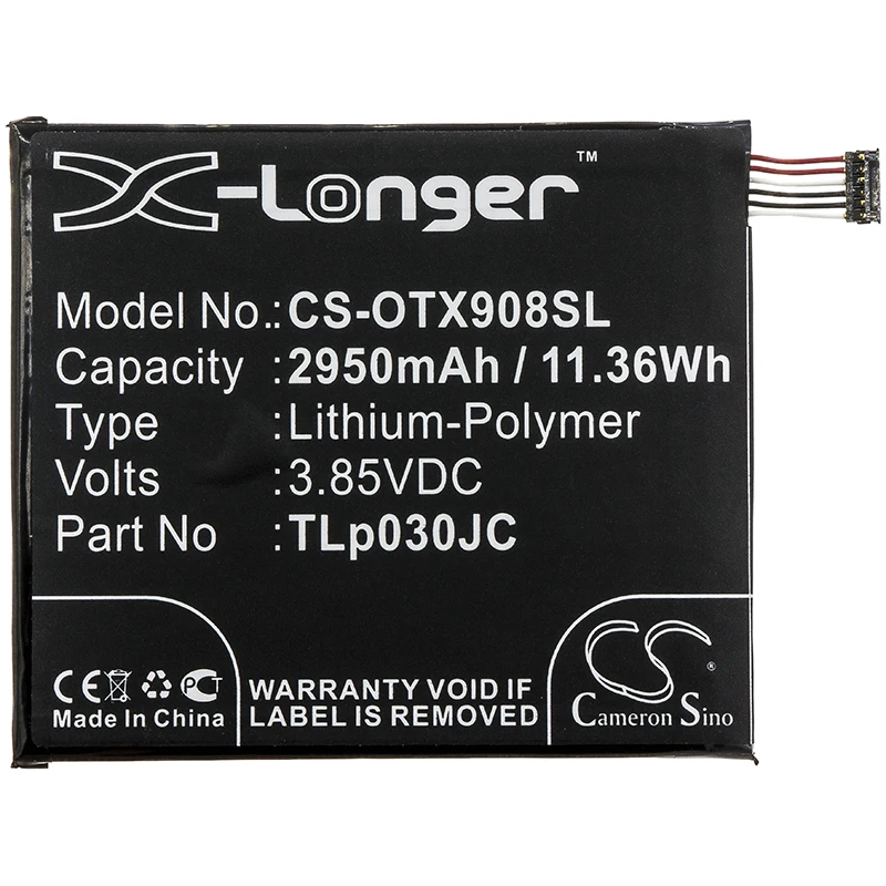 Cameron Sino 2950 мАч аккумулятор TLp030JC для Alcatel 3C A3A XL 4G A3 | Мобильные телефоны и аксессуары
