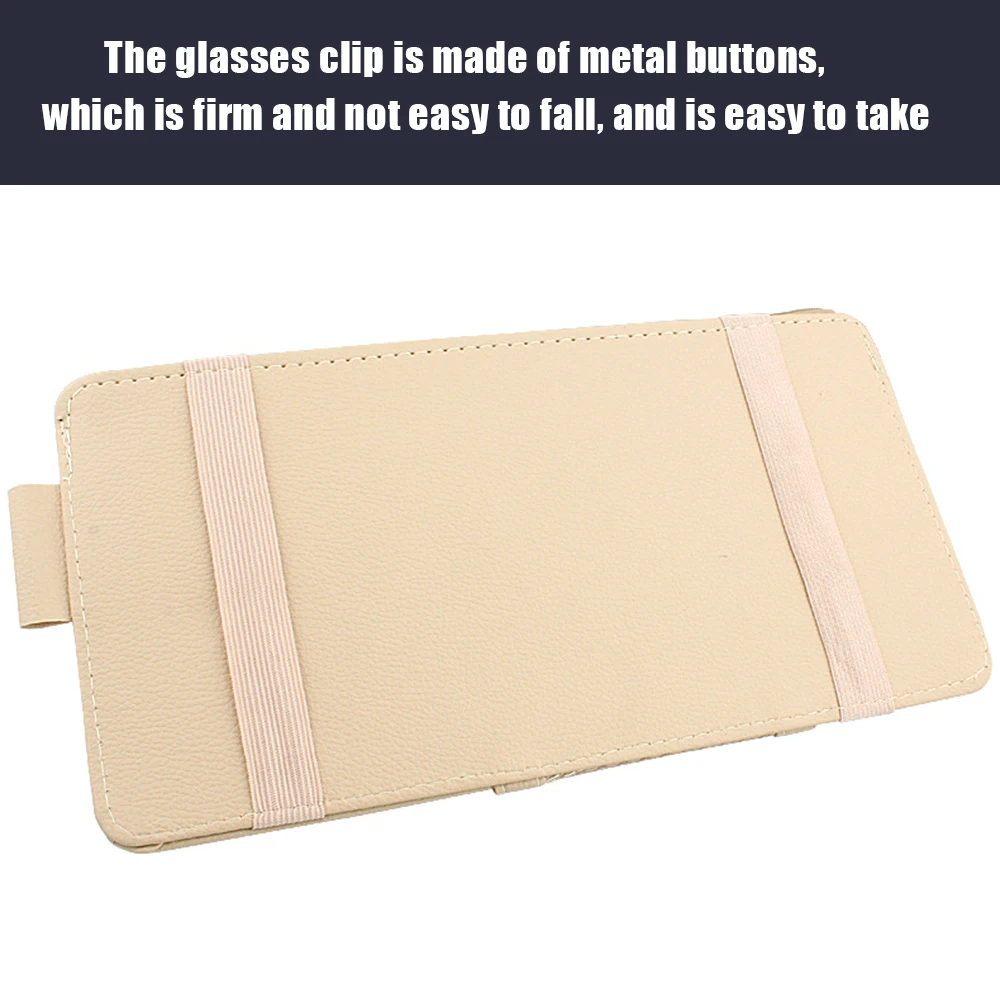 

Car Sun Visor Organizer Pen Business Card Holder CD DVD Organizer Storage Box Sunglasses Clip Stowing Tidying Car Accessories