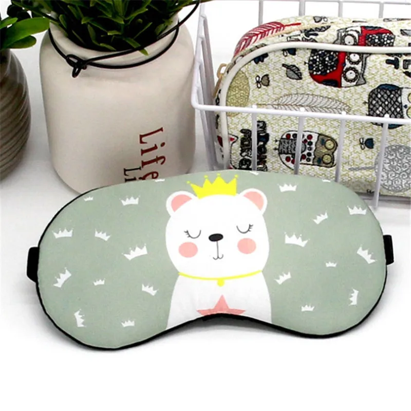 Маска для сна с милыми мультяшными животными новинка модные массажные