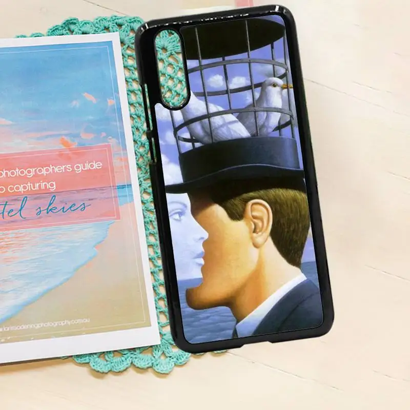 

Rene Magritte art pattern high quality Phone Case funda PC for iPhone 11 12 pro XS MAX 8 7 6 6S Plus X 5S SE 2020 XR