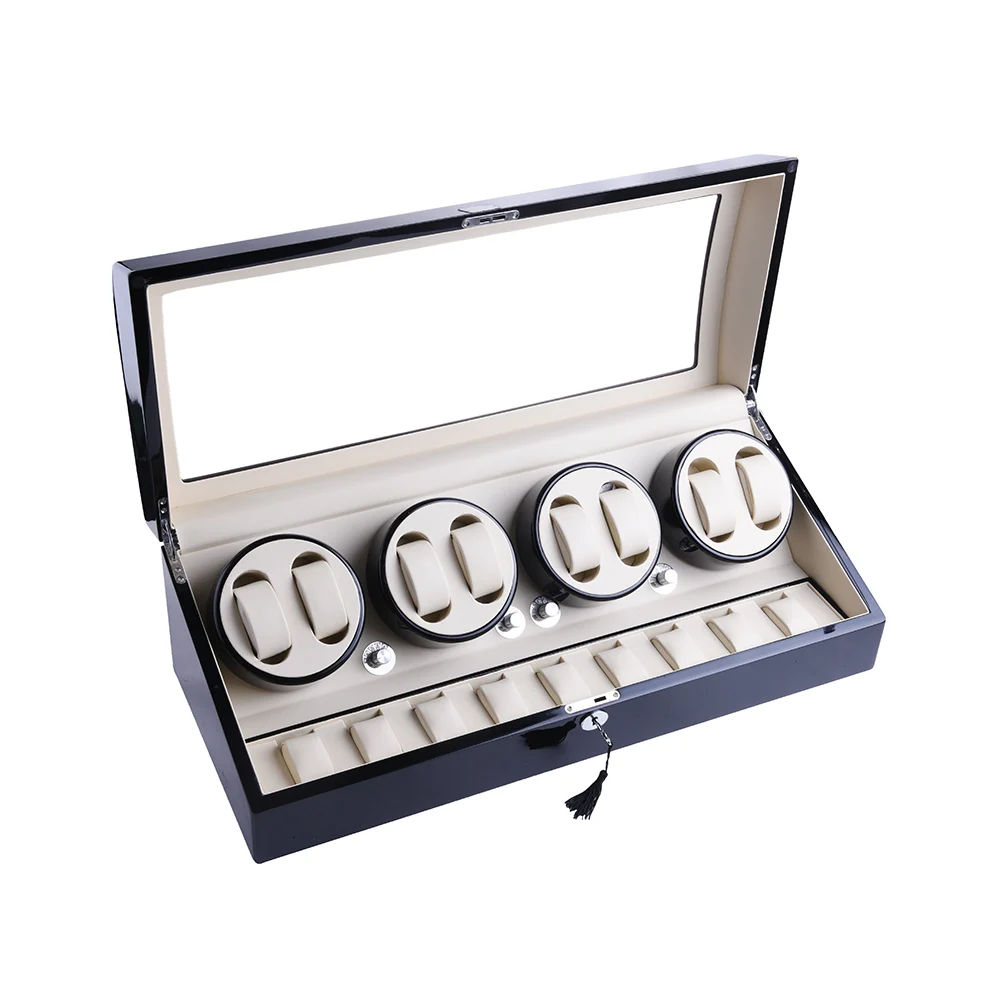 XTELARY черный + бежевый 8 9 слотов роскошная автоматическая коробка для намотки