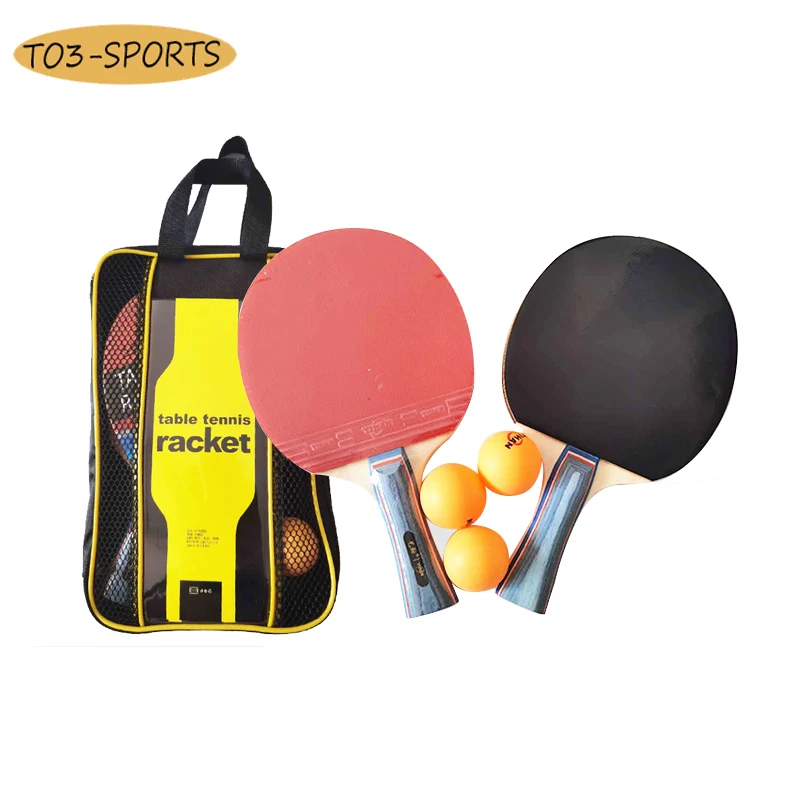 4 звезды Профессиональный Настольный теннис ракетка набор с сумкой 2 летучих