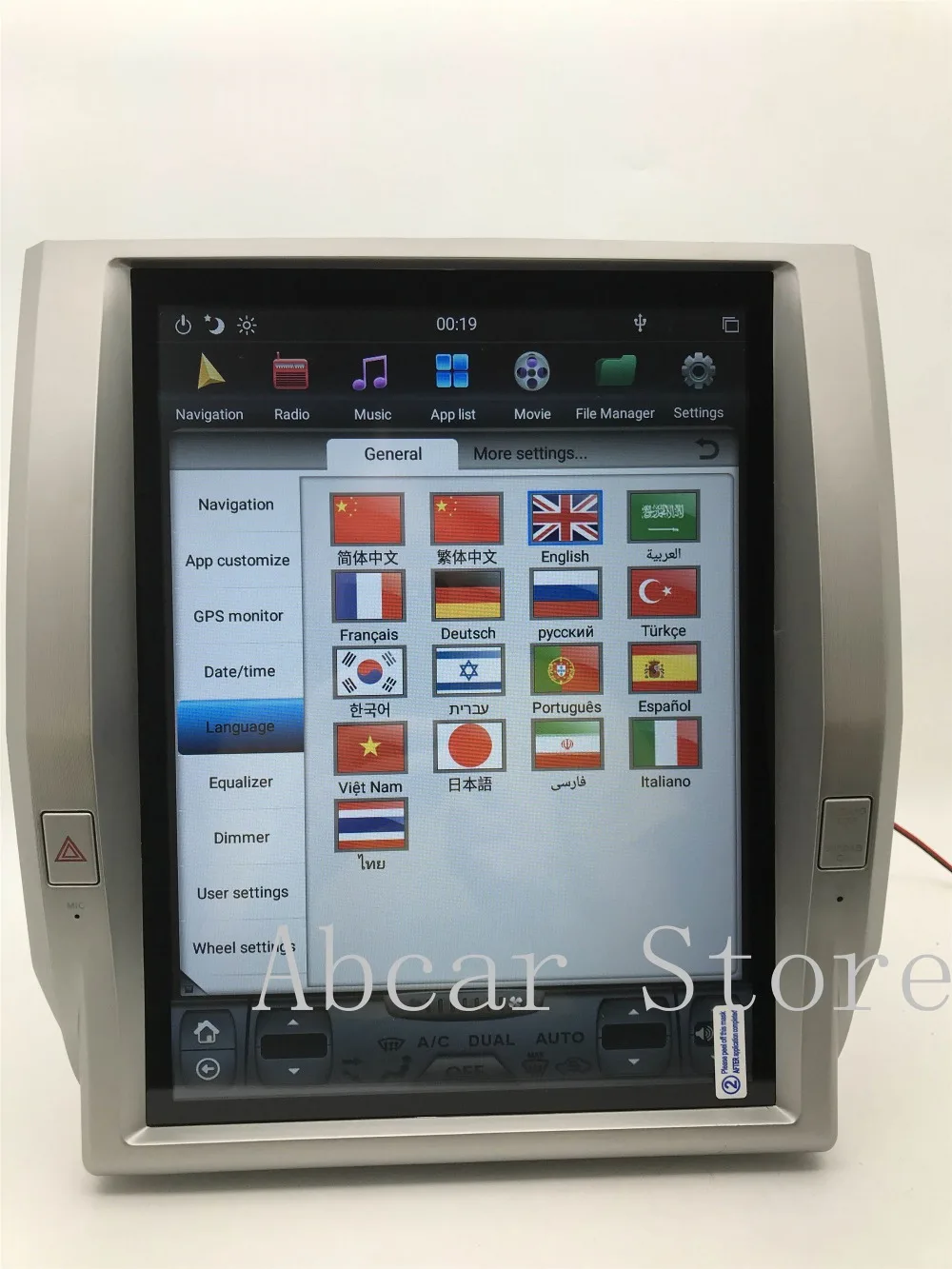 12,1 ''Tesla стиль Android 8,1 автомобильный dvd-плеер gps навигация для Toyota tundra 2011- PX6 стерео Мультимедиа радио рекордер