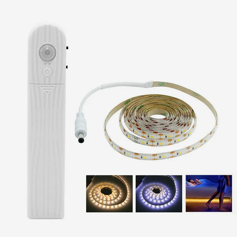 Светодиодный светильник для шкафа с датчиком движения 1 м 2 3 под кроватью