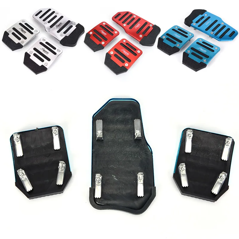 3 шт. 20*17 см алюминиевого сплава ножной педали Крышка колодки авто автомобиль