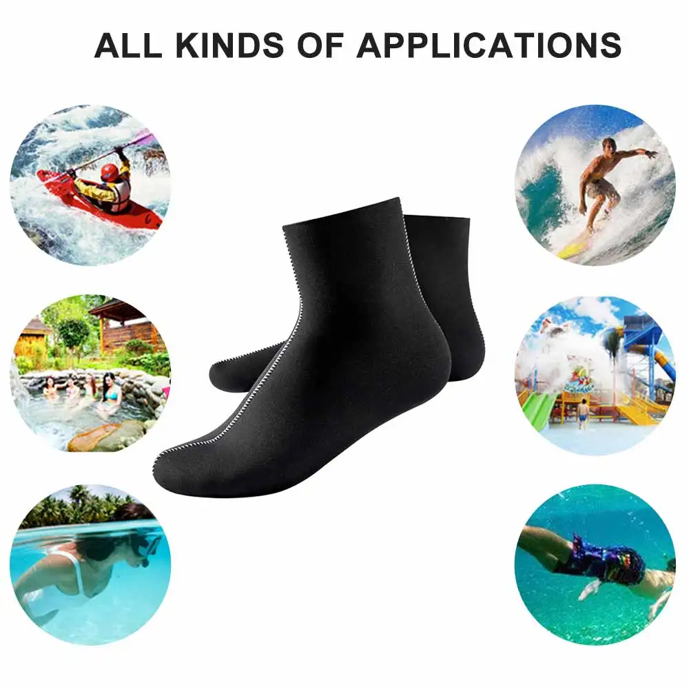 

0.3cm/0.5cm Diving Socks Waterproof Neoprene and Nylon Beach Water Sport Socks Anti-Slip for Snorkling Surfing