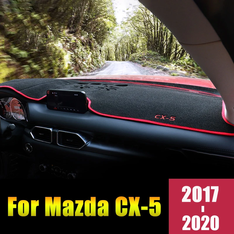 Cubierta de salpicadero de coche, alfombrillas para Mazda CX-5 CX5 KE KF 2012-2017 2018 2019 2020, evita almohadillas ligeras, funda Anti-UV, accesorios para alfombras