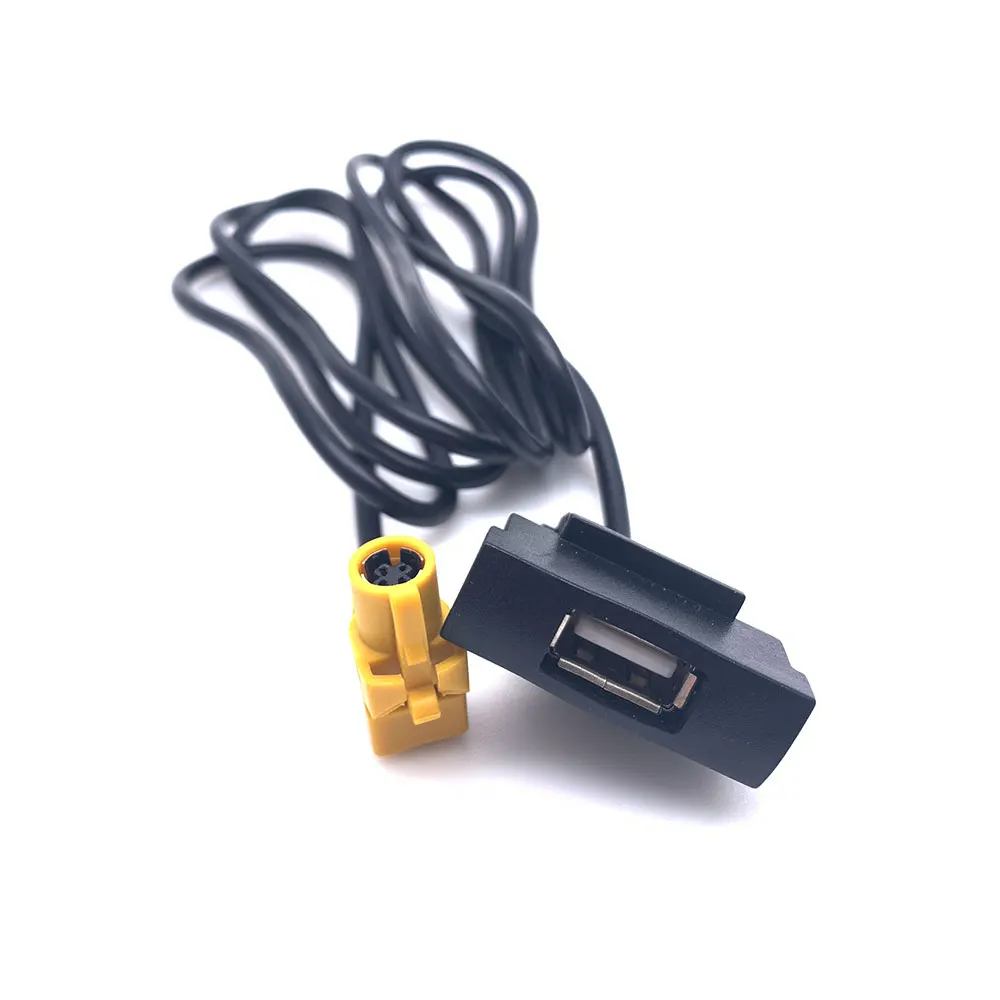 Car Usb Cable For RCD510 RNS315 Radio Extend USB 4 Pin Female Male Interface Adapter for Skoda Octavia Slot Panel | Автомобили и