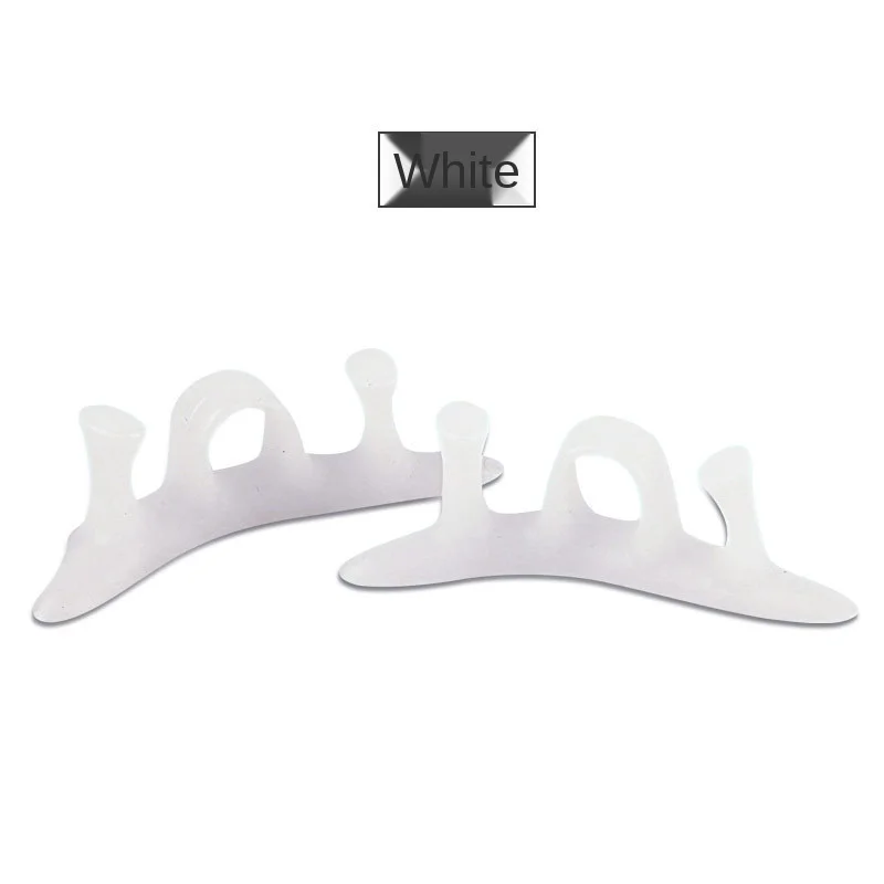 

2pcs/Pair Silicone Gel Comfortable Toe Braces Bunion Hallux Valgus Toe Straightener Orthotics Separators Foot Care Forefoot Pad