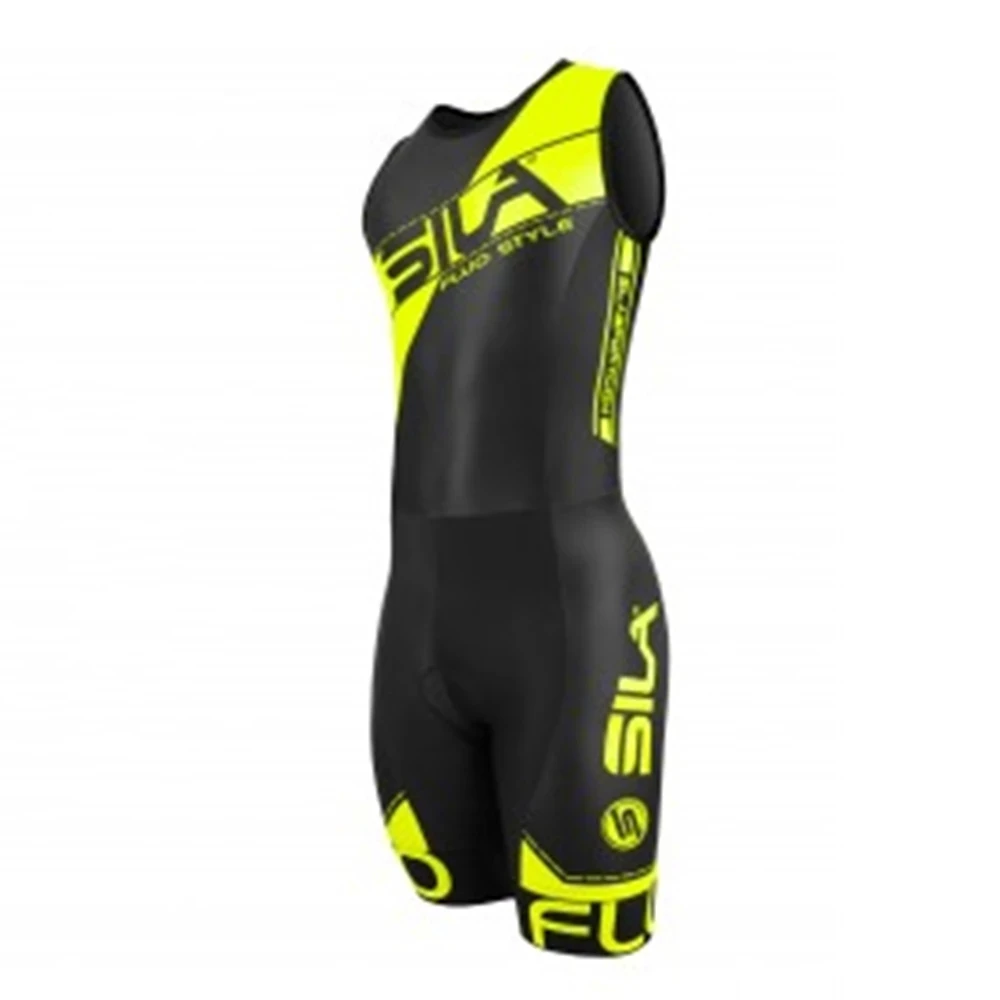 Summer Sila Men's And Women's Triathlon Sleeveless Swimming Running Suit / Quick-Drying Roller Skating Sportswear Uniform Sets | Спорт
