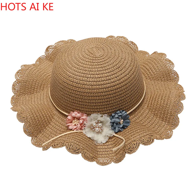 

Summer Bucket Hat for Women Cap Small Fresh Girls Sun Protection Sun Hat Girls Beach Wave Straw Hat Children Hat Fisherman Hat